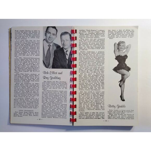 TV Personalities Book Sketch Hollywood Movie Film Stars TV Shows Original 1967 - Picture 7 of 12